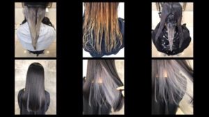 インナーカラーをシルバーにする為に必要なブリーチ回数は？？