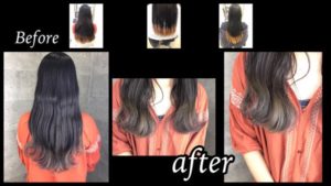 大阪で毛先を完全なシルバーに染める為の段階的アールブリーチvol.1【ゆかりさん】の髪