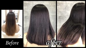 ロブヘアーに似合う暗くなりすぎないピンクグレージュでお洒落な透明感【ももこさん】の髪