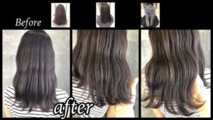 大阪で外国人風カラーをブリーチなしで再現するには積み重ねが大切【まみさん】の髪