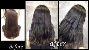 退色しても透明感のある濃厚なアッシュグレーが綺麗！！【しおりさん】の髪