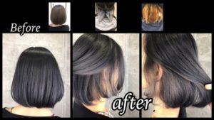 大阪でシルバーのインナーカラーと濃厚アッシュグレーが可愛い！【いくみさん】の髪