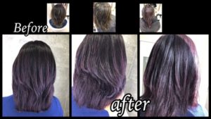 大阪で濃厚色持ち最強のレッドボルドーのお洒落カラー【れいまさん】の髪