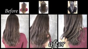 大阪でお洒落なシルバーグレーをダブルカラーで再現しました！【みゆきさん】の髪