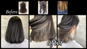 ボブベースに似合うインナーカラーで外国人風カラーを手に入れよう！【ももこさん】の髪