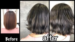 大阪で濃厚なブルーバイオレットアッシュがお洒落な透明感の秘訣【みゆうさん】の髪