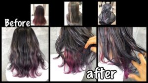 LiSAカラー|ハイライトとインナーカラーでグレーとピンクのコラボレーション