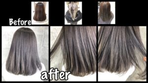 大阪でアールシステムで再現するスモークミルクグレージュが綺麗すぎた！【かおりさん】の髪