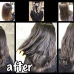 大阪でハイライトと外国人風カラーで白髪染めでもこのクオリティー【ともこさん】の髪