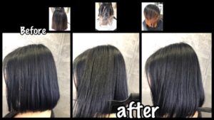 大阪でボブに似合うブリーチを使った濃厚ブルーラベンダーがお洒落！【あやのさん】の髪