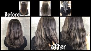 大阪で白髪染めをしながら外国人風カラーにしたい方はハイライトを入れよう！【ともこさん】の髪