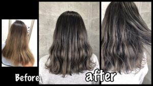 大阪でブリーチの履歴からのモノトーンブルーバイオレットが透明感抜群すぎる！！【いろはさん】の髪