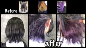 大阪でラベンダーのインナーカラーを綺麗に染める為に【まいのさん】の髪