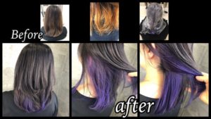 大阪で白髪を染めながら派手すぎないインナーカラーを再現する方法【まゆみさん】の髪