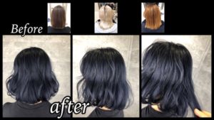 大阪でアールブリーチからの濃厚なブルーバイオレットがめちゃくちゃ綺麗！！【みゆうさん】の髪