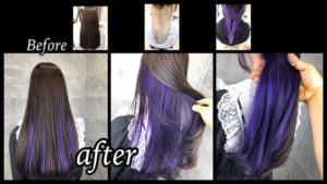 大阪でラベンダーのインナーカラーが可愛すぎた！【ひみかさん】の髪