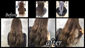 白髪を染めながら大阪でダブルカラーをする事で再現する外国人風カラー【かえこさん】の髪