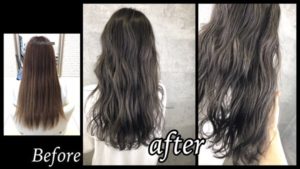 大阪でミルクティーグレーが綺麗な透明感カラーが可愛い！【はるかさん】の髪