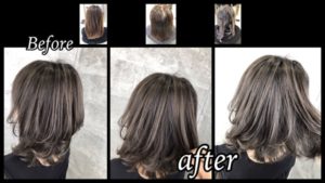 大阪で白髪を外国人風カラーに染める為の本田流プロセスはこれだ!!【まゆみさん】の髪