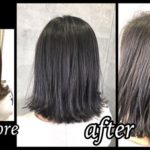 大阪でハイライトを活かしたボブに似合う濃厚グレージュがお洒落すぎる！【ちさとさん】の髪