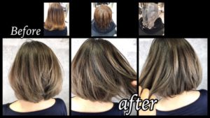 大阪で白髪を染めながらでも明るくしたい方にオススメな染め方はこれだ!【のりこさん】の髪