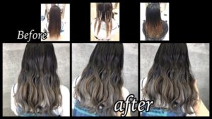 豊中で白髪染め×外国人風カラー|ホワイトグラデーションでお洒落に！【ゆきこさん】の髪