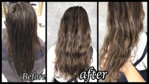 大阪で白髪染めとハイトーンをミックスした外国人風カラーが大人気！【れいさん】の髪