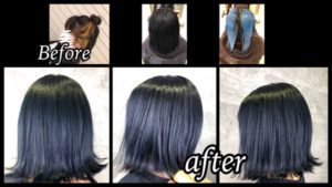豊中でデニムカラーを再現する濃厚なダブルカラー【みゆうさん】の髪