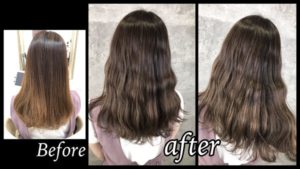 大阪豊中で透明感抜群の明るさをキープしたミルクグレージュが綺麗！！【まゆさん】の髪