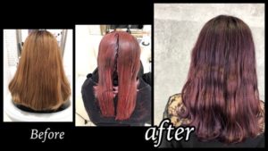 大阪豊中でブリーチベースからの濃厚なピンクラベンダーが鮮やかでお洒落すぎる！！！【まいさん】の髪