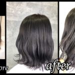 大阪豊中でお洒落なグレージュで染める外国人風カラーが人気【さやさん】の髪