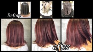 大阪豊中で本田の新色!ピンクオレンジをブリーチしてからのオンカラーで再現!!【みゆうさん】の髪