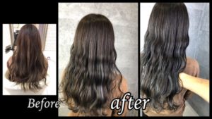 豊中で赤味抹殺！暗くしたくない方にオススメのカーキグレージュ【さつきさん】の髪