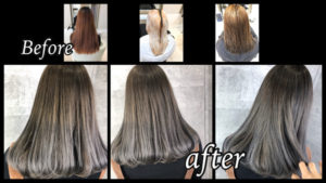 大阪豊中でハイトーンのミルクティーアッシュをアールブリーチで再現したら可愛かった！【ゆきこさん】の髪