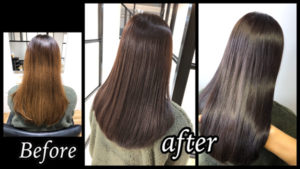 大阪豊中でブラウンヘアカラーを透明感を引き出して完全再現したら可愛い！！【はつみさん】の髪