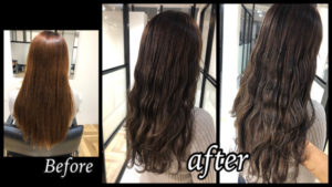 大阪豊中で艶のある透明感外国人風カラーはラベーシュで決まり！【ようこさん】の髪