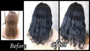 大阪豊中でブリーチベースに濃厚なシルバーグレーで外国人風カラー【かなさん】の髪