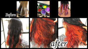 大阪豊中で暖色インナーカラーがお洒落すぎて可愛すぎた！！【じゅきのさん】の髪