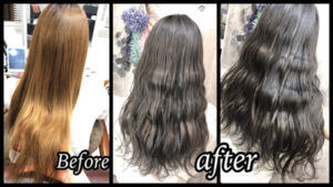 大阪豊中で透明感抜群のラベンダーアッシュでお洒落外国人ブリーチカラーが可愛い【まゆさん】の髪