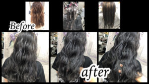 大阪豊中カラトリで白髪を染めながらハイライトで透明感のあるアッシュグレージュが綺麗！【れいさん】の髪