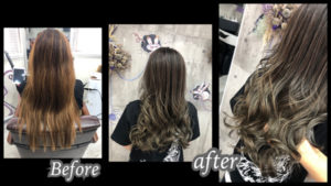 大阪豊中カラトリで白髪染め×外国人風カラーは積み重ねの土台を作ることが大切!【れいさん】の髪