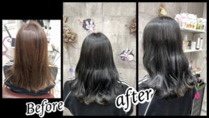 豊中で白髪染めと外国人風カラーを組み合わせたお洒落なアッシュグレーが人気