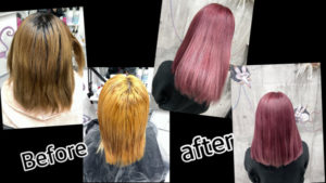 大阪豊中市カラトリでハイブリーチからのピンクラベンダーは透明感抜群で綺麗！【きょうかさん】の髪